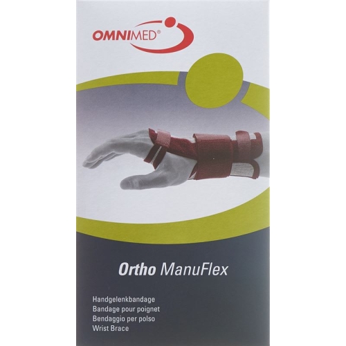 Omnimed Ortho ManuFlex Handgelenkbandage 16cm Rechts Grösse L Grau-Bordeaux buy online