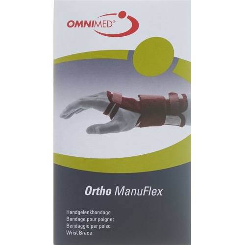 Omnimed Ortho ManuFlex Handgelenkbandage 16cm Links Grösse S Grau-Bordeaux buy online