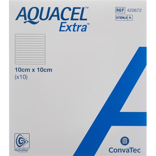 Aquacel Extra Hydrofiber Verb 10x10cm (n) 10 Stück buy online