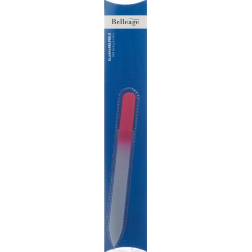 Belleage glass nail file with protective cover buy online