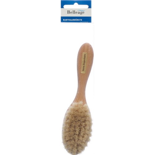 Belleage baby hairbrush wood goat hair buy online