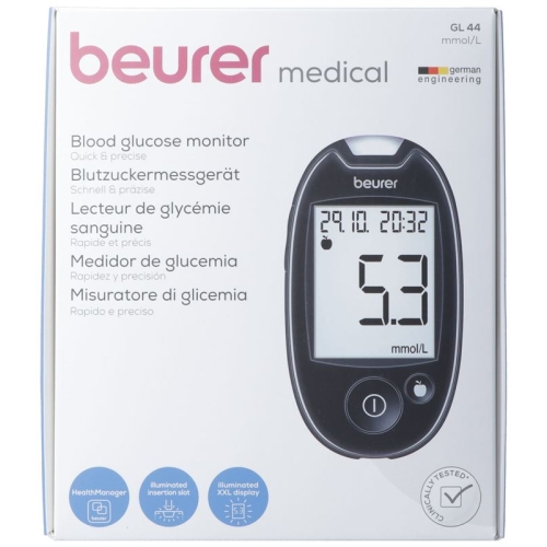 Beurer Blutzuckermessgerät Easy To Use Gl44 Mmol/ buy online