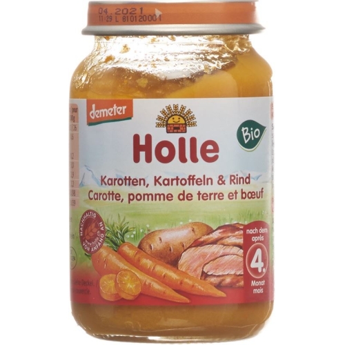 Holle Carrots, Potatoes & Beef from the 4th month Organic 190g buy online