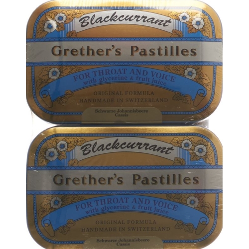 Grether’s Pastilles Blackcurrant Duopack 2x 110g buy online