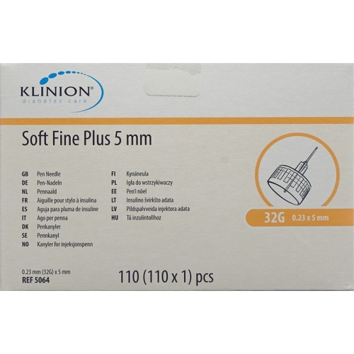 Klinion Soft Fine Pl Pen-Nadel 5mm 32g 110 Stück buy online