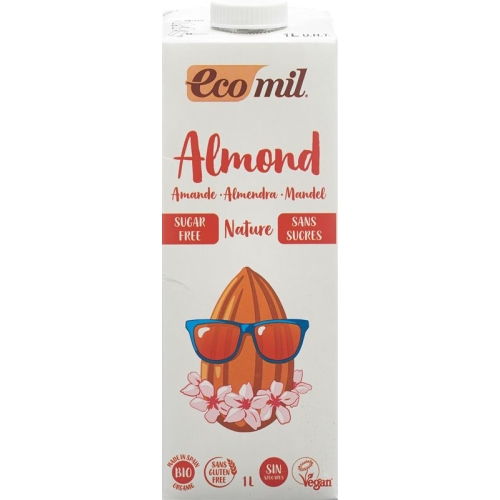 Ecomil Mandelmilch Drink ohne Zucker Bio 1L buy online