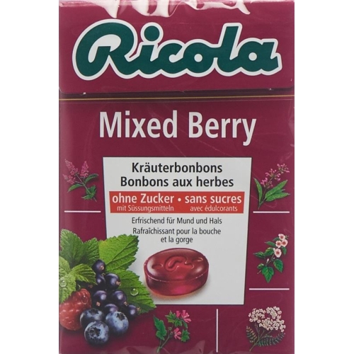 Ricola Mixed Berry Kräuterbonbons ohne Zucker Box 50g buy online