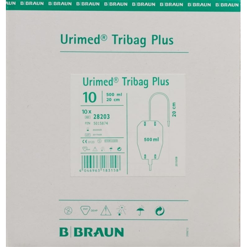 Urimed Tribag Plus Beutel 500ml 20cm Steril 10 Stück buy online