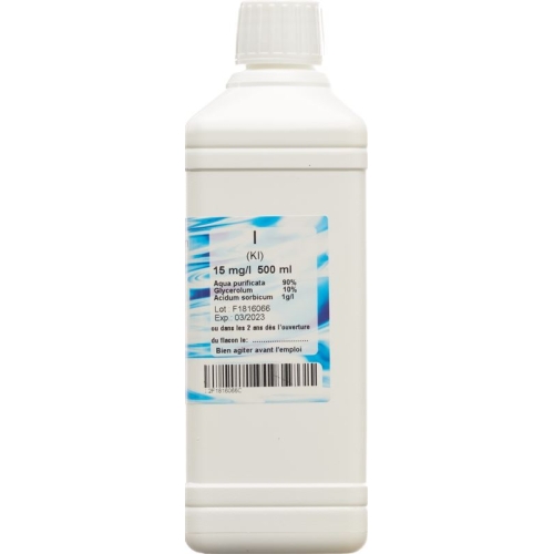 Oligopharm Iod Lösung 15mg/l 500ml buy online