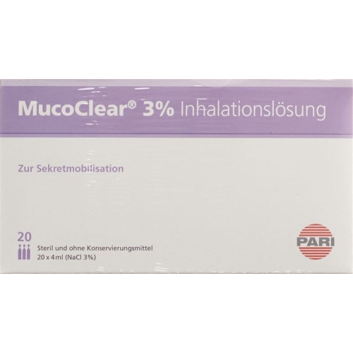 Pari Mucoclear Inhalationslösung 3% NaCl 60 Ampullen 4ml buy online