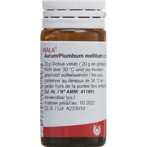 Wala Aurum/plumbum Mellitum Comp Globuli 20g buy online