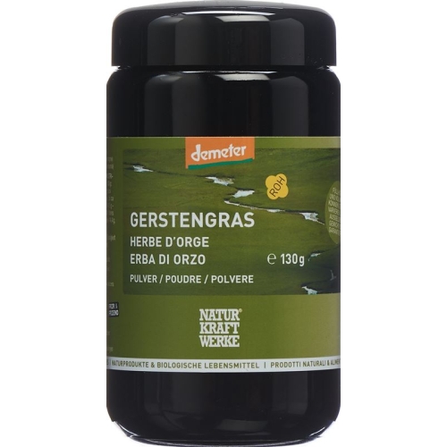 Naturkraftwerke Gerstengras Pulver Demeter 130g buy online