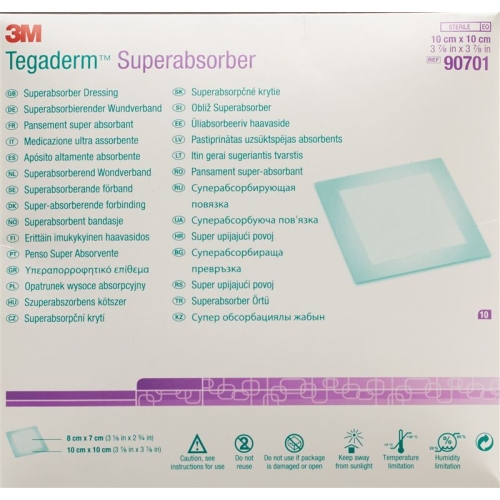 3M Tegaderm Superabsorber 7x8cm/10x10cm 10 Stück buy online