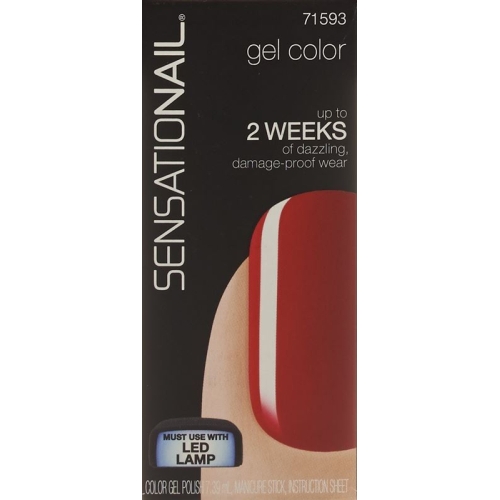 Fingrs Sensationail Gel Polish Scarlet Red buy online