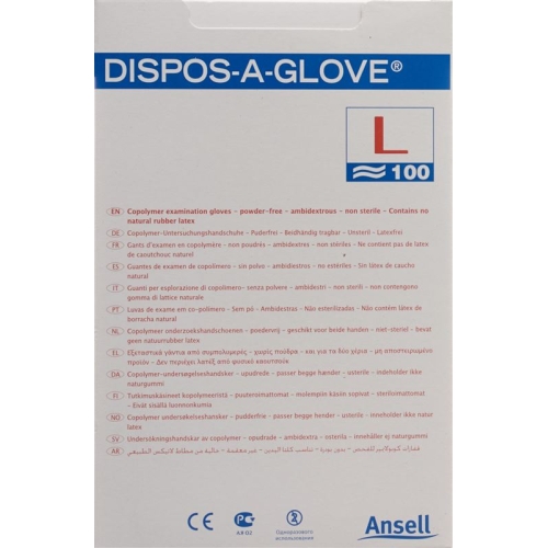 Dispos A Glove U-hs Grösse L Unsteril 100 X buy online