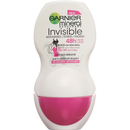 Garnier Mineral Deodorant Roll-On Invisible Black, White & Colors 50ml buy online