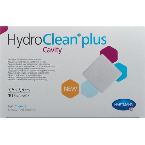 Hydroclean Plus Wundkissen 7.5x7.5cm Cavity 10 Stück buy online