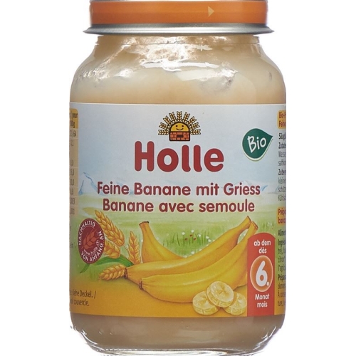 Holle fine Banana with Semolina from the 6th month Organic 190g buy online