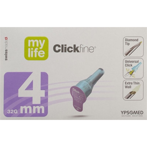 Mylife Clickfine Pen Nadeln 32g 4mm Box 100 Stück buy online