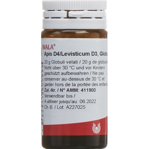 Wala Apis D4 / D3 Levisticum Glob 20 g buy online