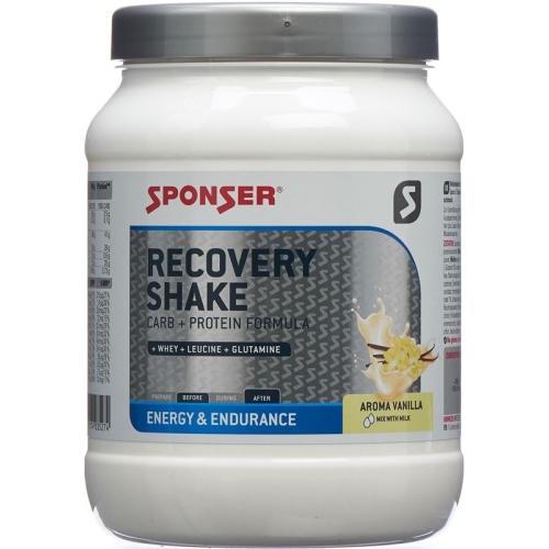 Sponser Recovery Shake vanilla powder can 900 g buy online