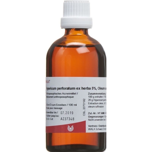 Wala Hypericum perforatum ex herba oil 5% ad us. ext. Fl 100 ml buy online