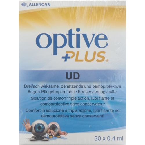 Optive Plus UD eye care drops 30 Monodos 0.4 ml buy online