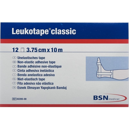 Leukotape classic economy strapping tape 10mx3.75cm white 12 pcs buy online