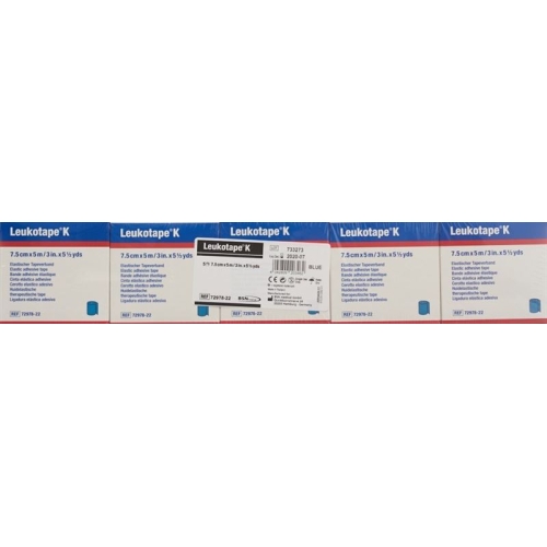 Leukotape K paving binder 5mx7.5cm blue 5 pcs buy online