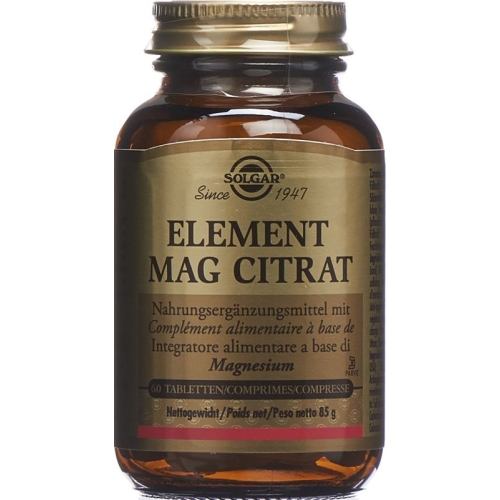 Solgar Element Mag Citrat Tabletten 60 Stück buy online