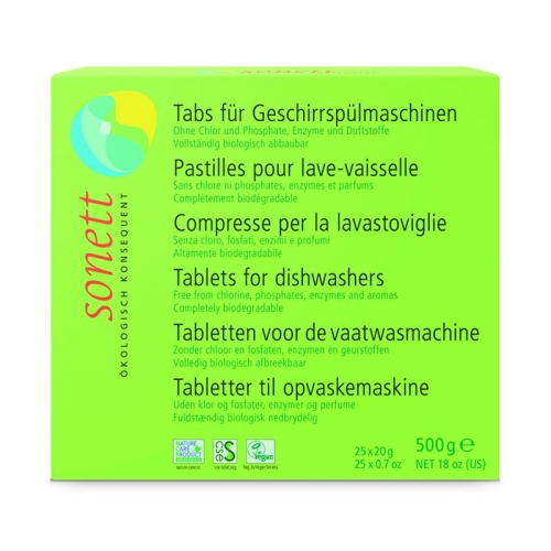 Sonnet tabs for dishwasher 25 x 20 g buy online