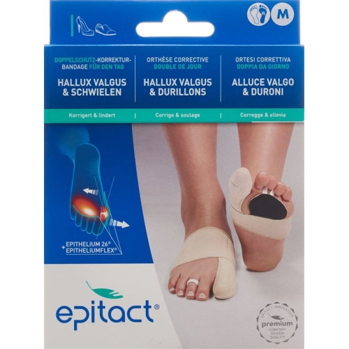 Epitact flexible double protective bandage correction hallux valgus DAY M 21.5-23cm right buy online