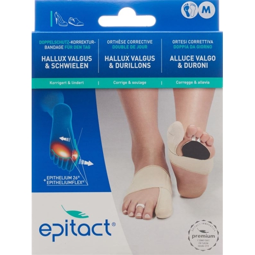 Epitact flexible double protective bandage correction hallux valgus DAY M 21.5-23cm left buy online