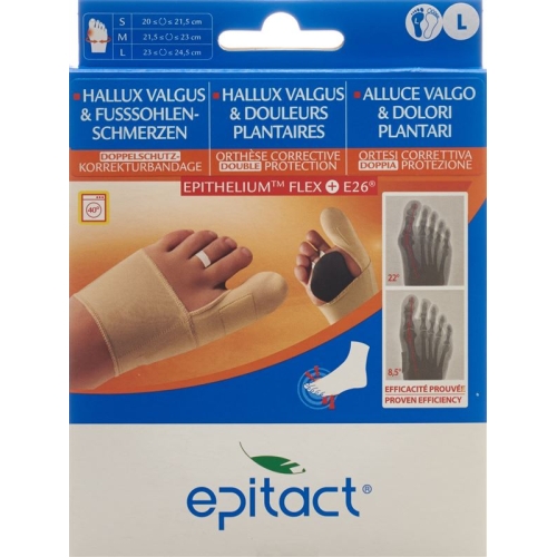 Epitact flexible double protective bandage correction hallux valgus TAG L 23-24.5cm left buy online