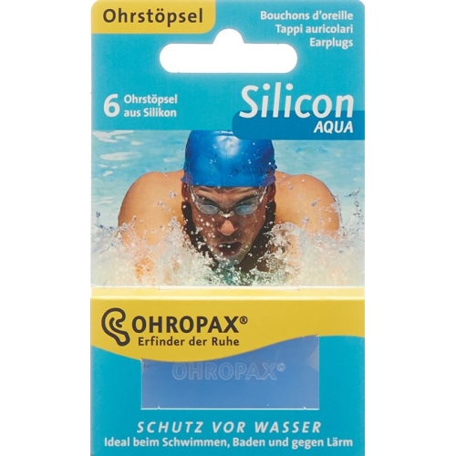 Ohropax silicone Aqua 6 pcs buy online