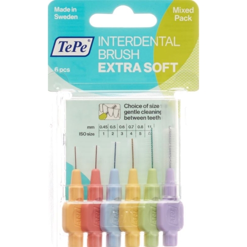 TePe Interdental Brush x-soft ass 6 pieces Blist buy online