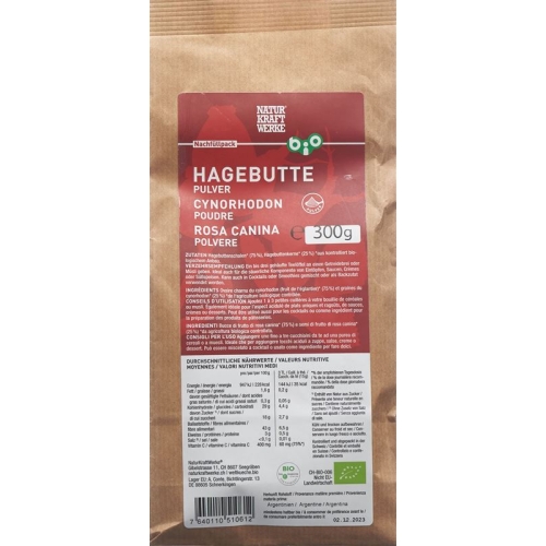 Naturkraftwerke Rose Hip Powder Organic 300 g buy online