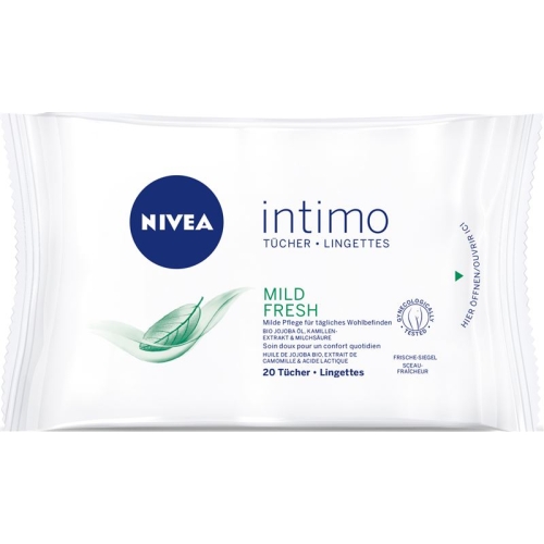 Nivea Intimo Natural Fresh wipes 20 pieces buy online