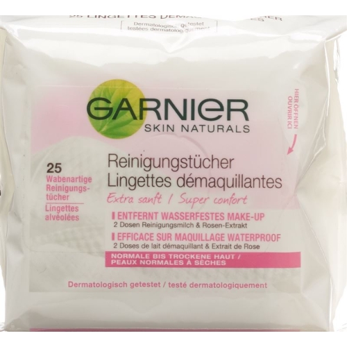 Garnier Skin Naturals cleaning cloths for normal to dry skin 25 pcs buy online