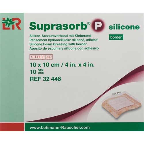 Suprasorb P silicone border 10x10cm 10 pcs buy online