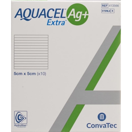 AQUACEL Ag + Extra compress 5x5cm 10 pcs buy online