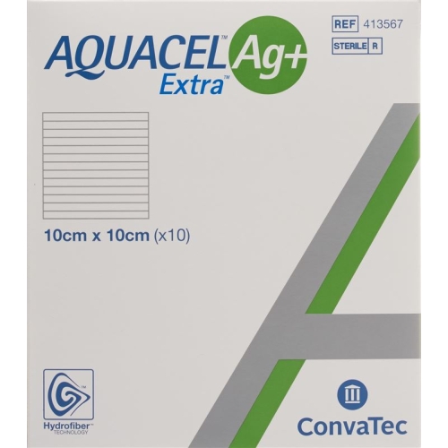 AQUACEL Ag + Extra compress 10x10cm 10 pcs buy online