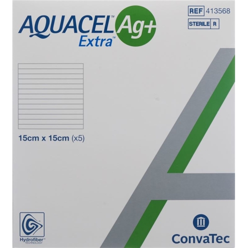 AQUACEL Ag + Extra compress 15x15cm 5 pcs buy online