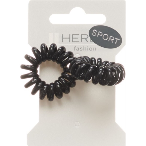 Herba hair tie 3.8cm black 2 pcs buy online