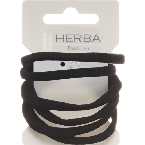 Herba hair tie 5.6cm black 6 pcs buy online