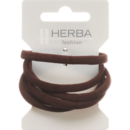 Herba hair tie 5.6cm brown 6 pcs buy online