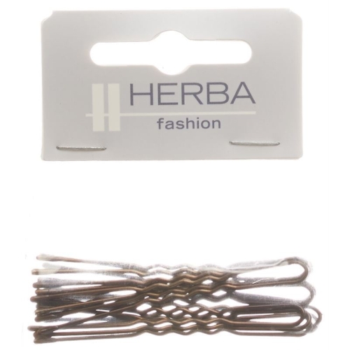 Herba hairpins 6.5cm brown 12 pcs buy online