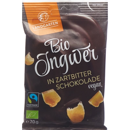 Country Garden ginger in dark chocolate Bio Fairtrade 70 g buy online