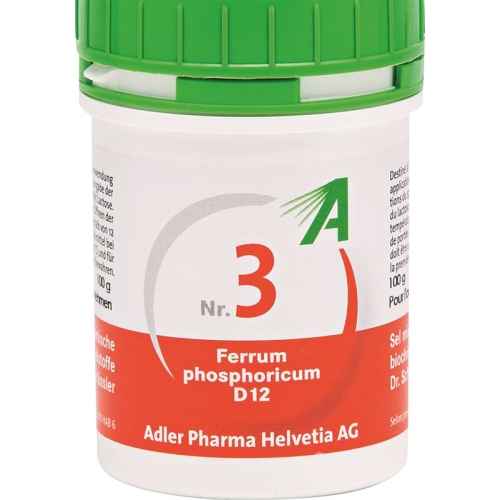 Adler Schüssler Nr3 Ferrum phosphoricum tbl D 12 100 g buy online