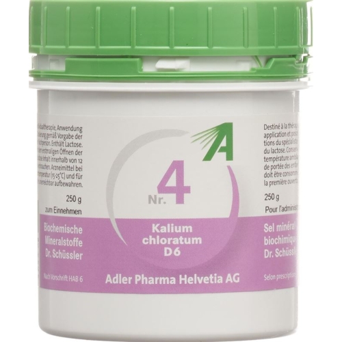 Adler Schüssler Nr4 Potassium chloride 250 g tbl D6 buy online